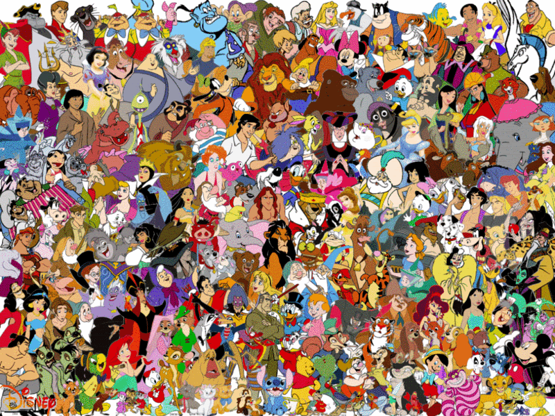 Many_Disney_characters