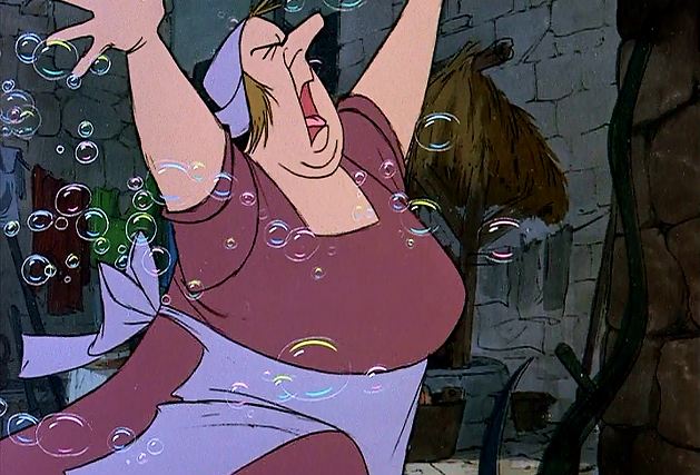 "The kitchen is being cleaned by itself! It no longer needs me to do any work! AAH!!!"