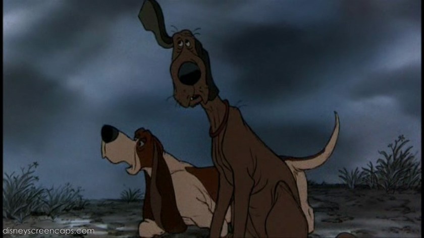 "Thirteen spotted puppies stolen!""Think we're in the wrong movie, Napoleon?"