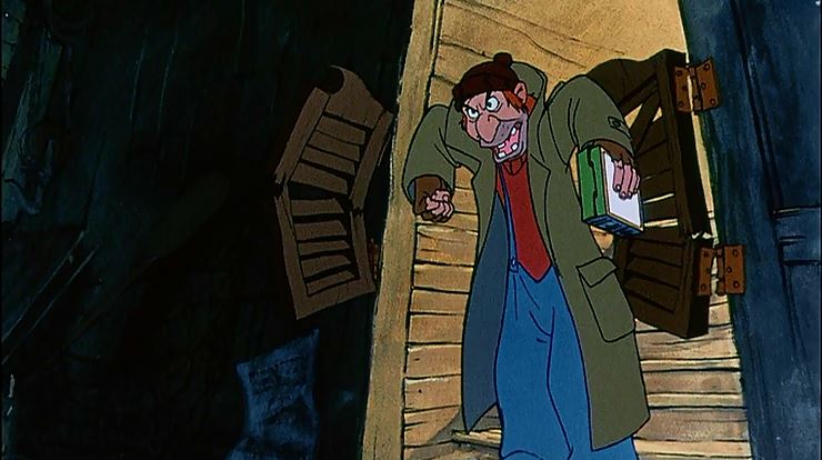 "In this life, one thing counts! In the bank, large amounts! I'm afraid these don't grow on trees; you've got to pick a pocket or two, boys! You've got to pick a pocket or two!"