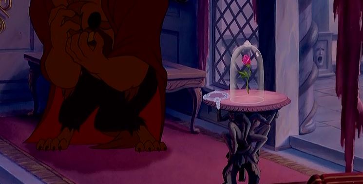 Disney's going dark! And this is the first time I noticed that scary face at the right!