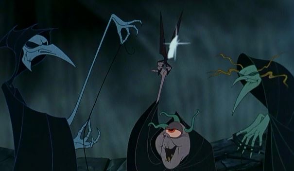 Ah, that's better! It's hard to think that one of them was voiced by the same voice actress as Lady Cluck from "Robin Hood"!