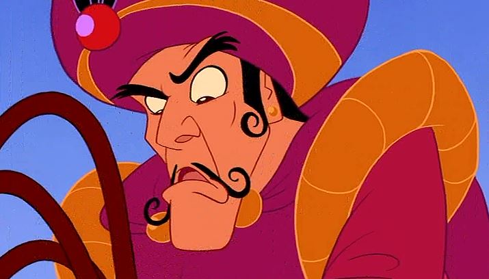 No mustache good! Curly mustache bad!