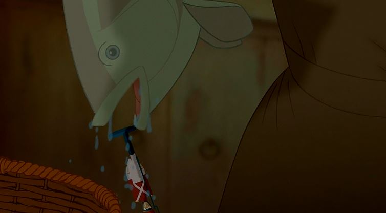 A fish's mouth...what a disgusting place to be in!