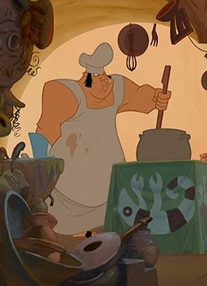 I'd make an obvious pun about how this chef seems good in giving knuckle sandwiches, but I'll abstain.