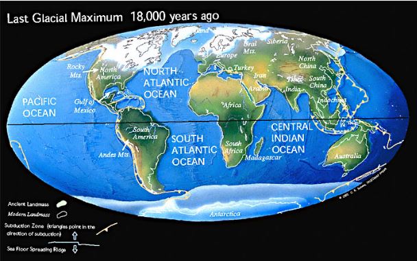 Or maybe the continents were still stuck together?