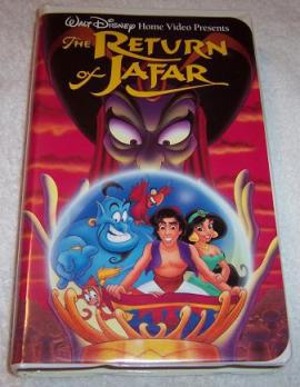 It's called "The Return of Jafar", not "The Return of Robin Williams"! And I...ooh, VHS! Pretty!