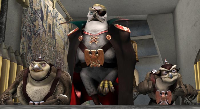 Oh, and also evil German falcons!