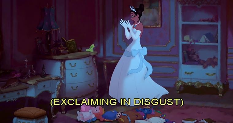 tiana princess frog fail