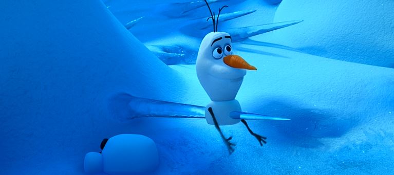Don't ask me how Elsa's powers can create live snowmen. And don't ask me how snowmen can impale themselves and still live.