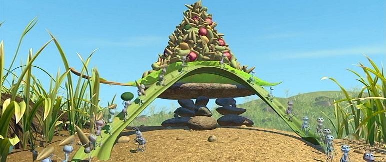 And when I say "feed", I mean "FEED"! There are only like 12 grasshoppers total and I don't think they could finish all this food if they tried!