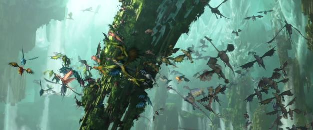 This scene reminds me of the swarming bugs in Wreck-It Ralph.