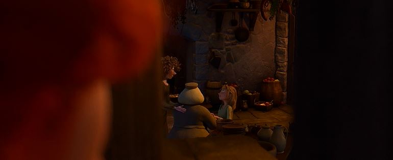 "Oh, it was horrible and had a face that could stop a coal barge." "What's a coal barge, Maudie?" "Quiet, let me describe!"