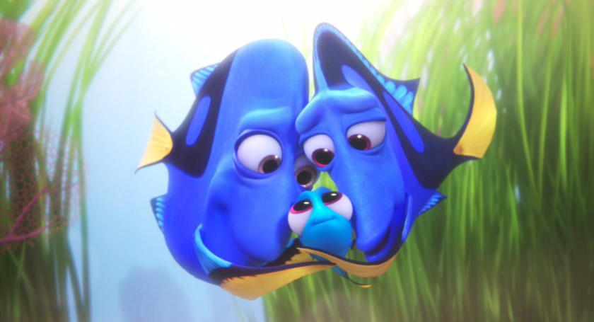 Here's the story....of a dark blue baby...who lost her way from her dark blue parents...